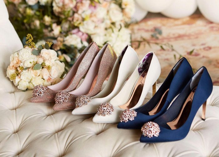 Как выбрать цвет свадебной обуви