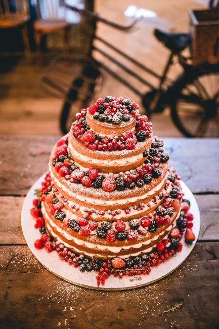 Итальянский свадебный торт в осенней тематике
