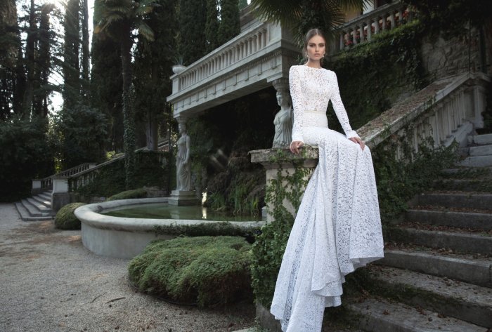 Классическое итальянское свадебное платье