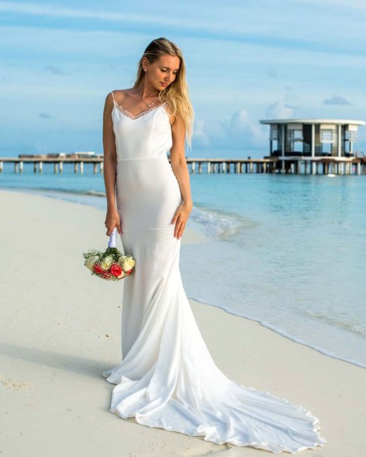 Платье для свадьбы в морском стиле