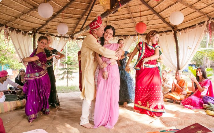 Свадьба на Гоа в индийском стиле