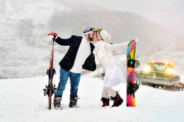 Фотосессия на сноубордах