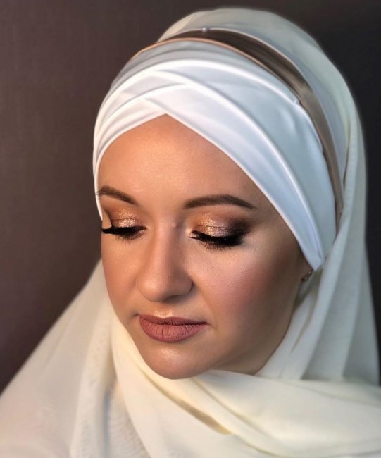 Вариант макияжа мусульманской невесты