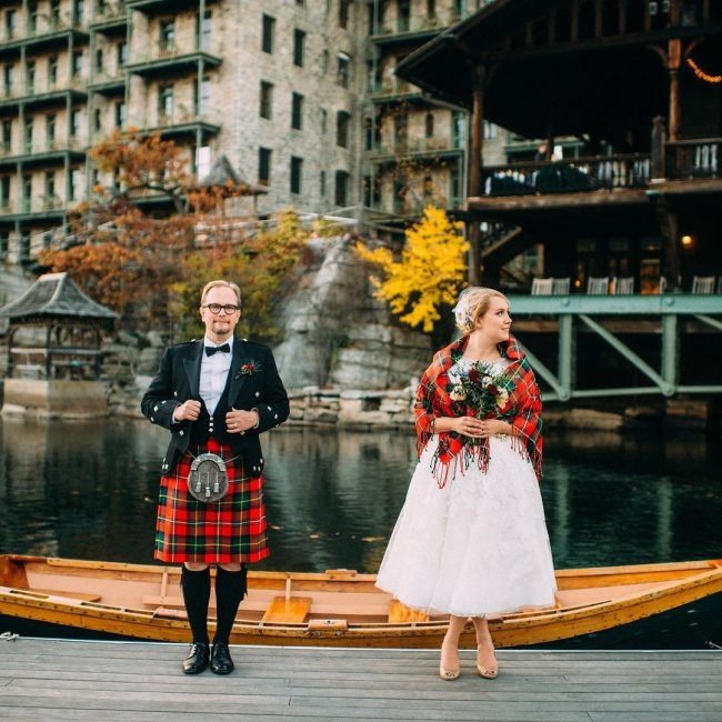 Шотландский национальный свадебный наряд