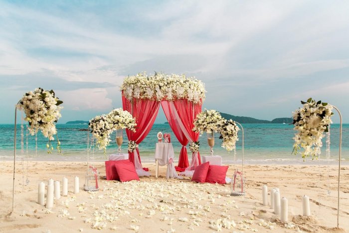 Свадьба в коралловом цвете