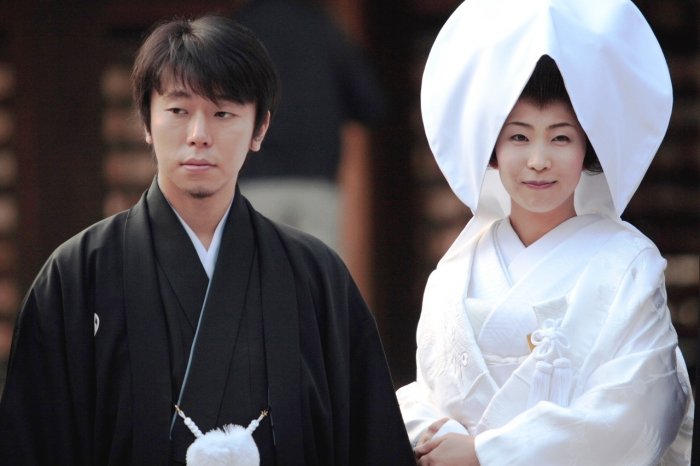 На сегодняшний день молодые могут быть в кимоно на свадьбе