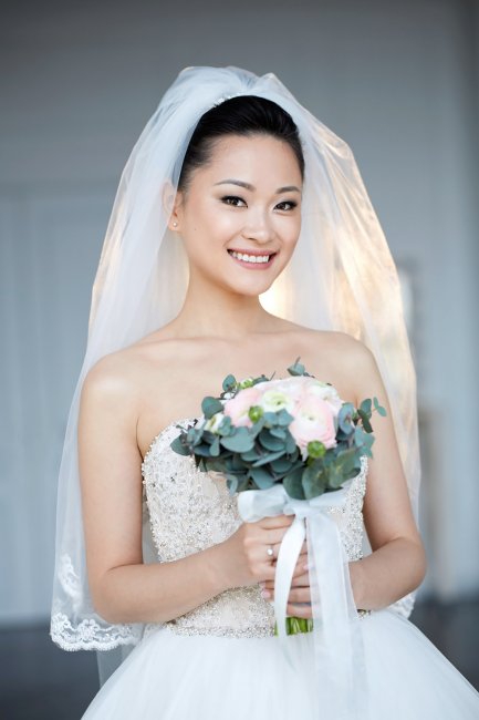 Нюдовый макияж корейской невесты