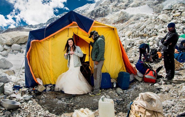 Свадьба на Эвересте Джеймс и Эшли