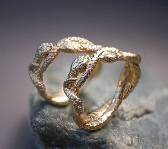 Оригинальные и необычные свадебные кольца