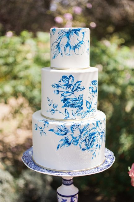 Ручная роспись свадебных тортов