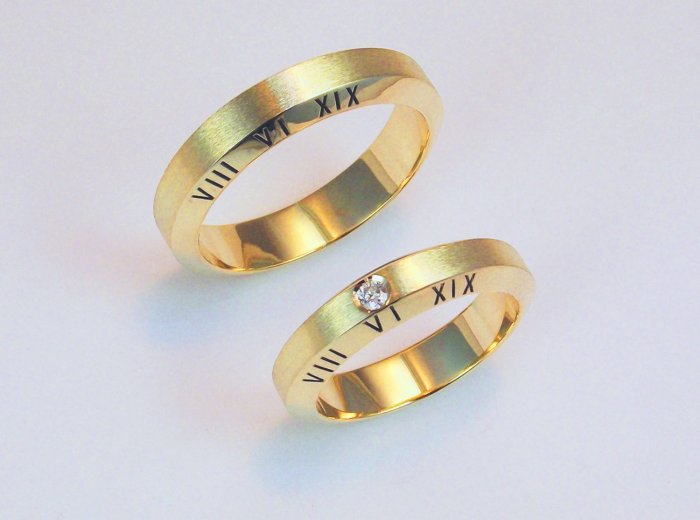 Обручальные кольца с датами
