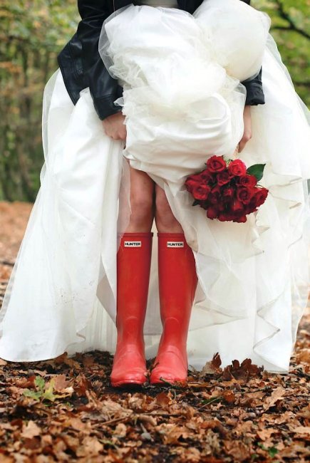 Резиновые сапоги на свадьбу