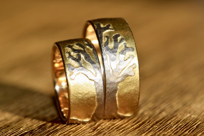 Соединяющиеся кольца на свадьбу