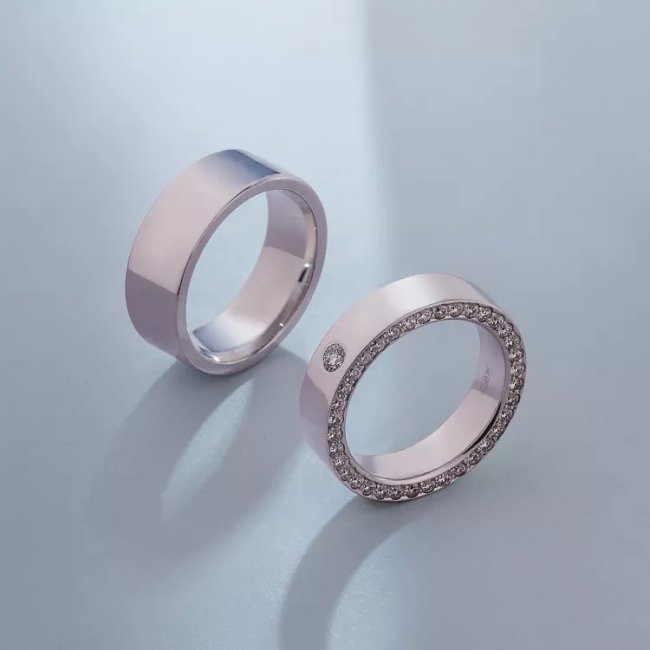 Обручальные кольца в стиле минимализм