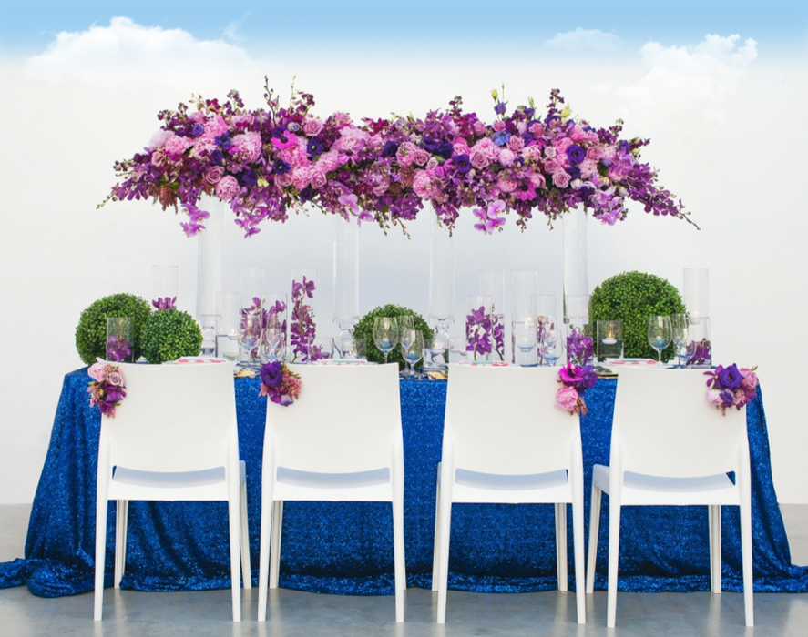 Подвесные цветы для украшения свадьбы