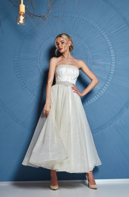 Блестящее платье для невесты