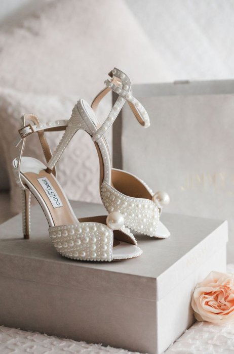 Обувь для невесты с жемчугом