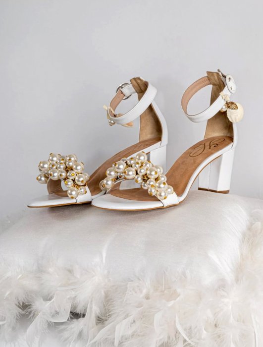 Обувь для невесты с жемчугом