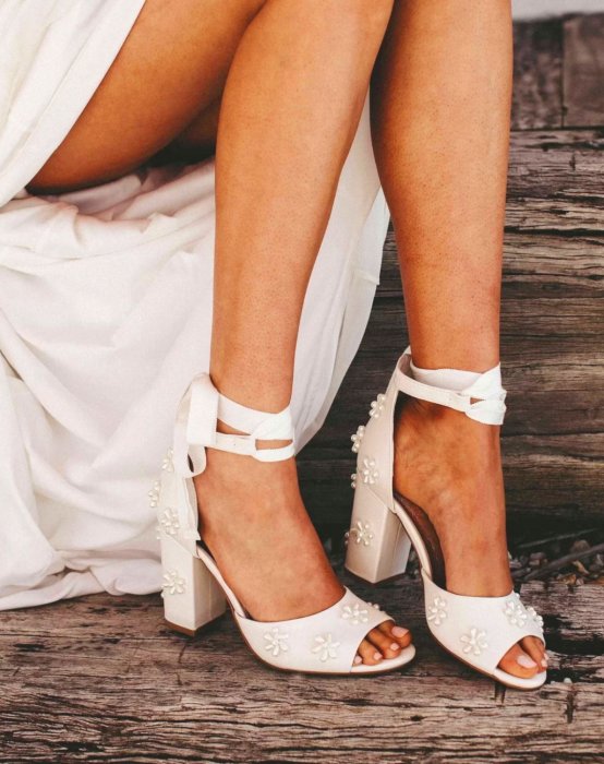Свадебная обувь для невесты с жемчугом