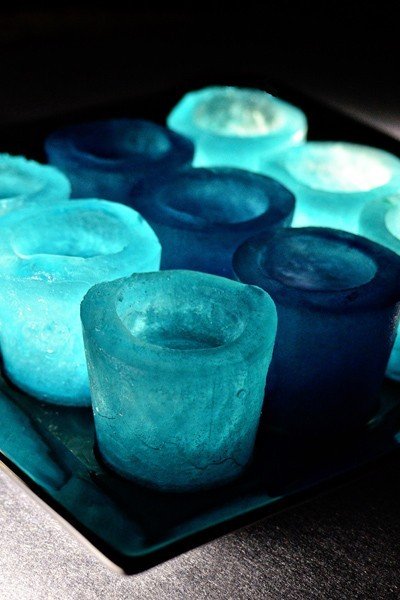 Ледяные стаканчики на свадьбу