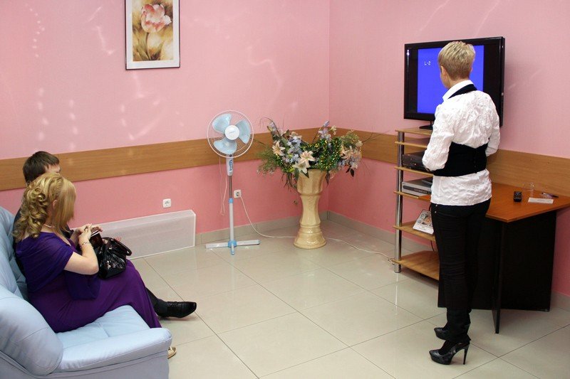 Комната для просмотра видео в Бабушкинском ЗАГСе