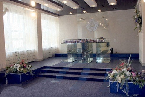 Зал регистрации в Ленинском ЗАГСе