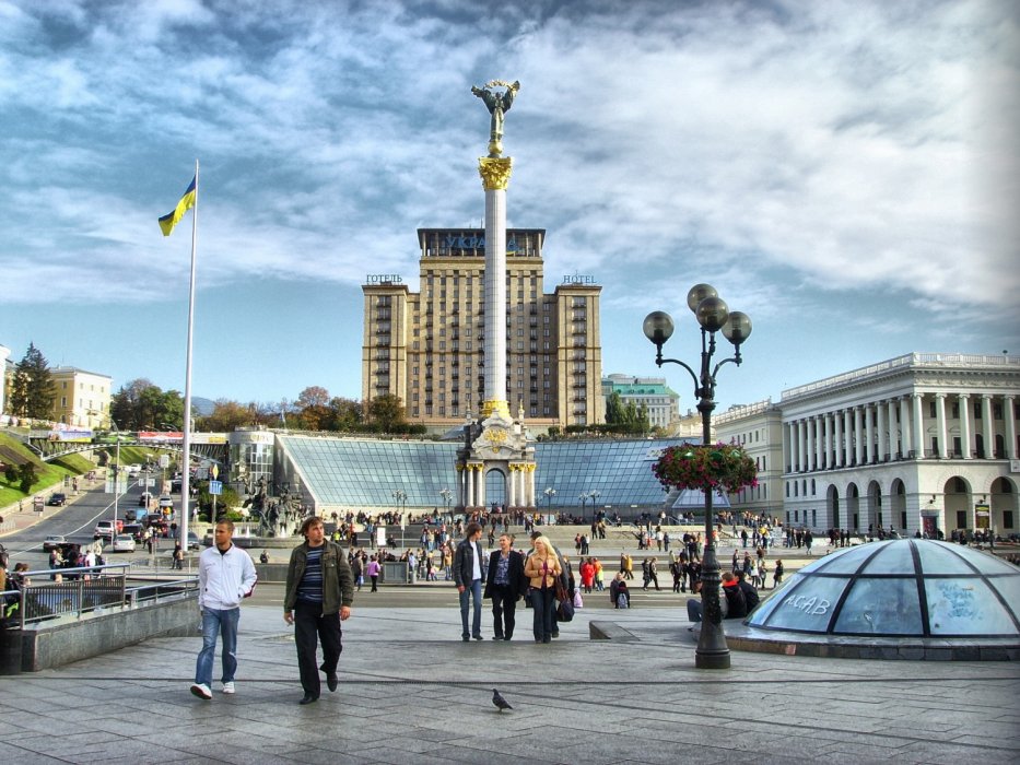 Майдан Независимости в центре Киева