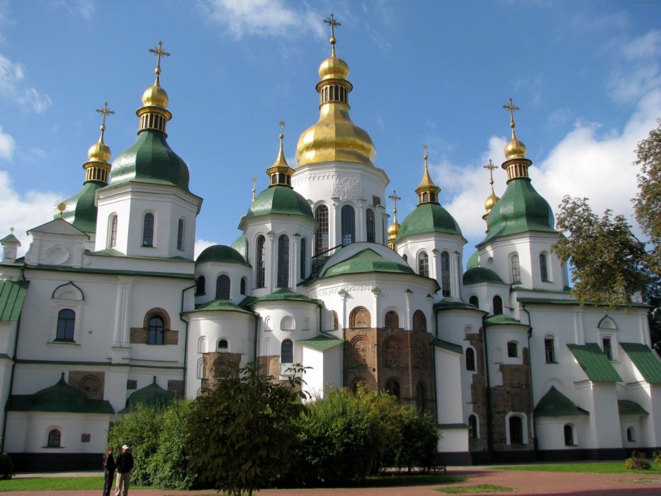 Роскошный Софийский собор в Киеве
