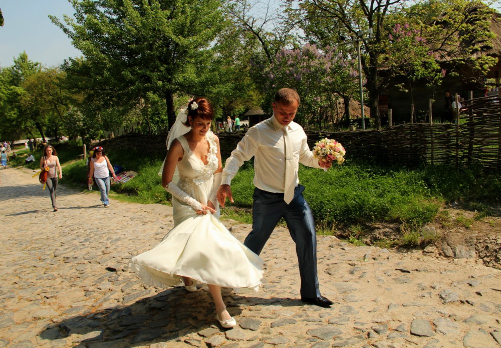 Свадьба на территории музея Пирогово
