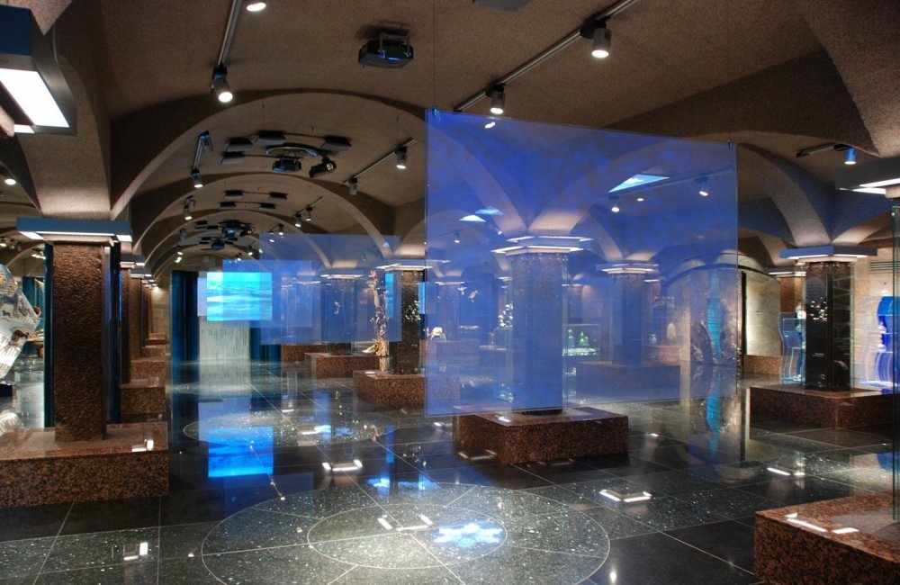 Световые экраны в Музее Воды