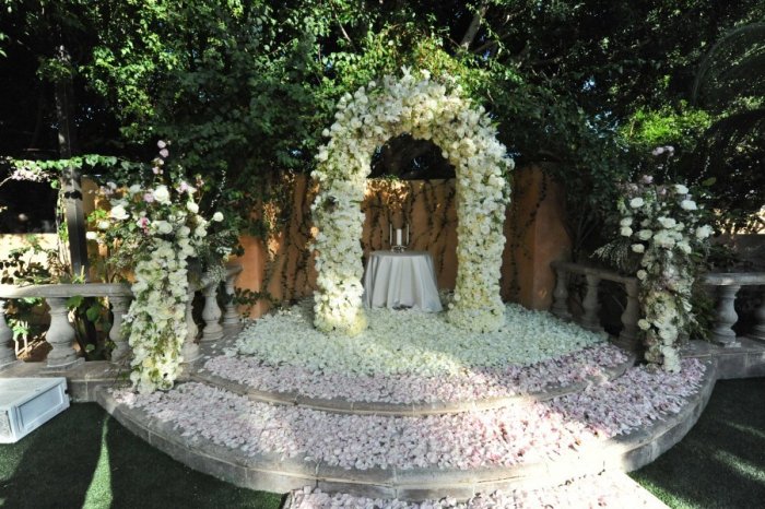 Стильная арка на свадьбу