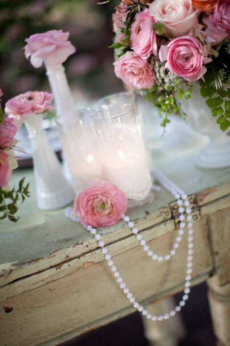 Романтичный декор со свечами
