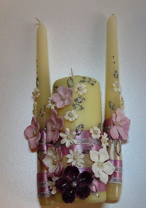 Комплект свадебных свечей Т15