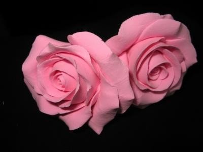 шпилька розовая роза