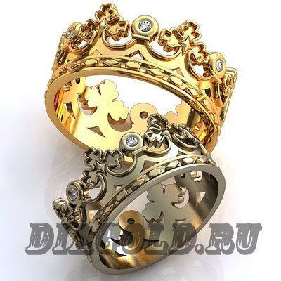 OK-0001 Обручальные кольца Корона