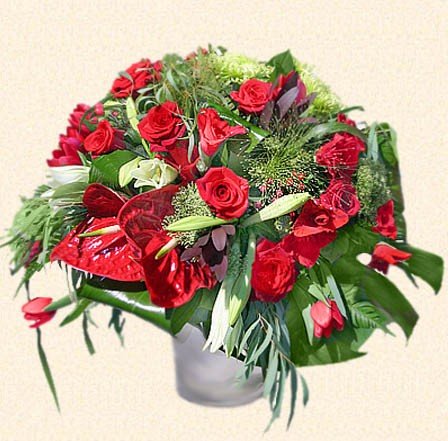 Яркий, старстный букет цветов Коррида