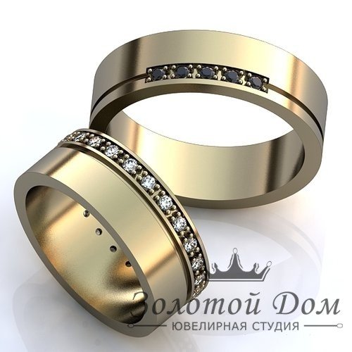 Обручальные кольца с бриллиантами