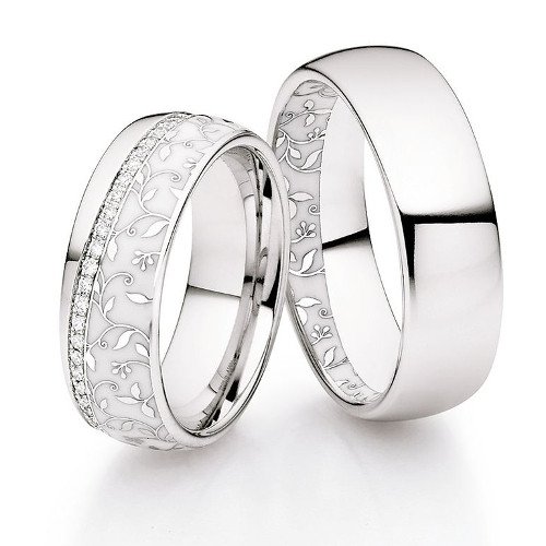 Обручальные кольца с бриллиантами FT-07560